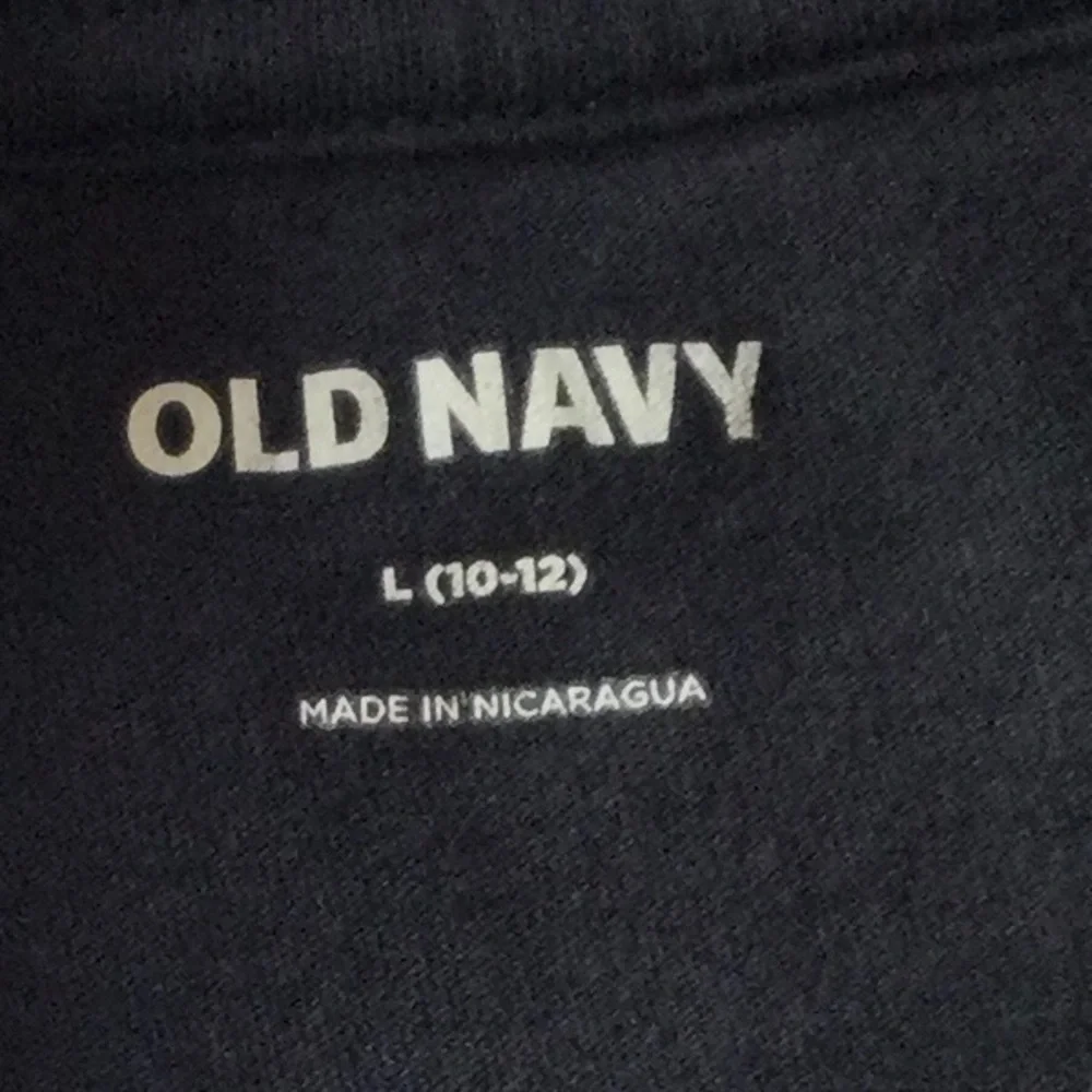 Old Navy Boy’s Size Large (10-12) Sonic 'Top Speed' Navy Graphic Tee